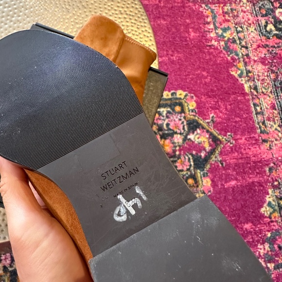 Stuart Weitzman Bold Suede Moto Ankle Boots size US Woman 6.5B - Picture 9 of 11